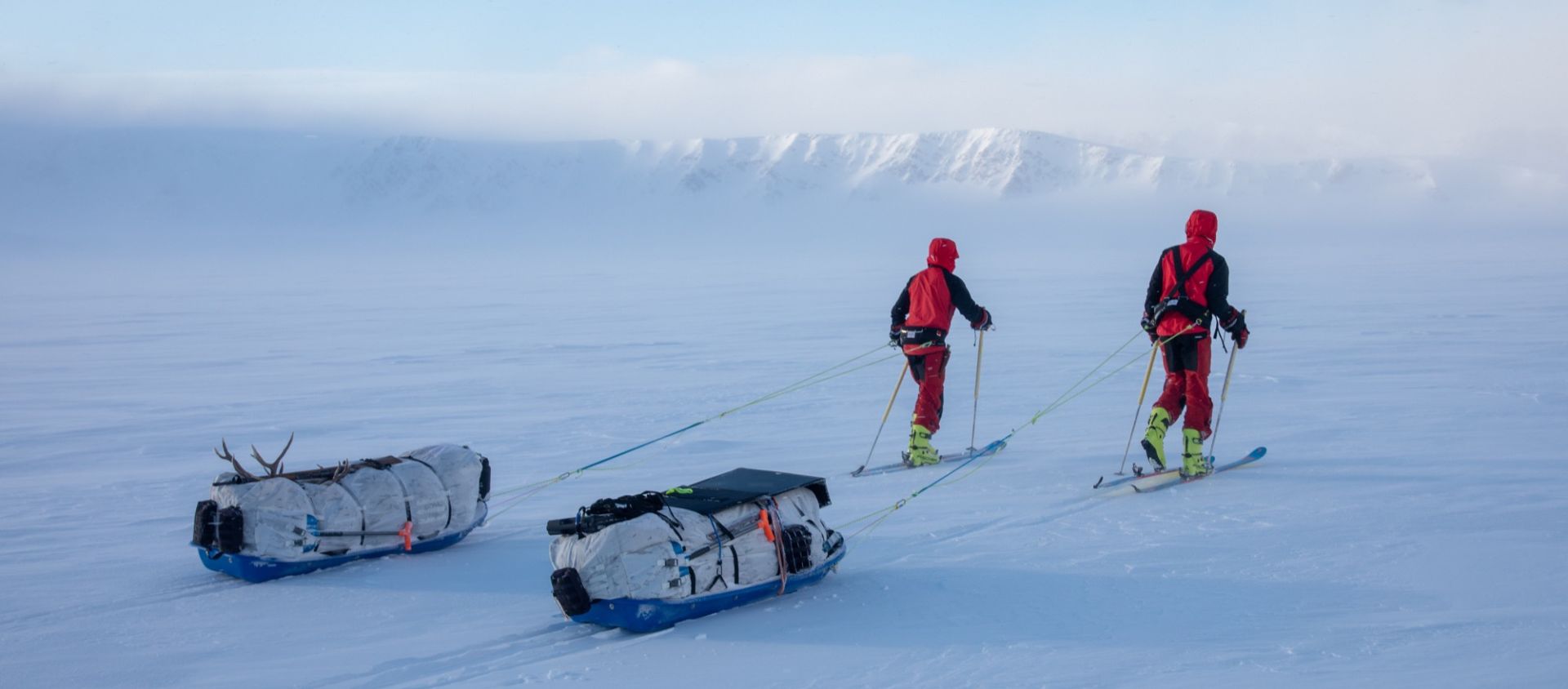 Svalbard, Trois givrés dans le Cercle Polaire